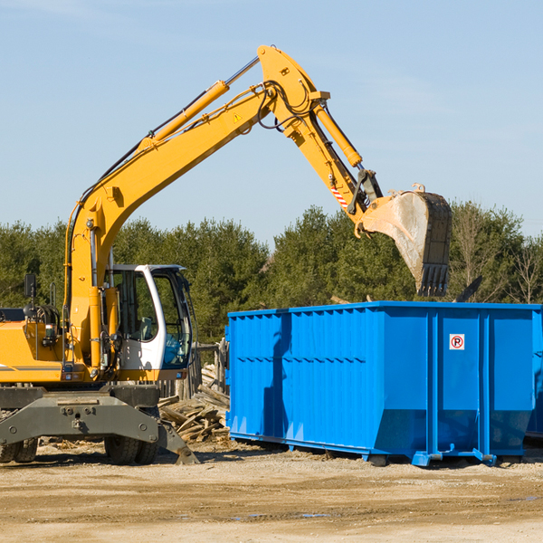 can i choose the location where the residential dumpster will be placed in Westminster MD